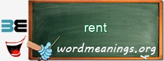 WordMeaning blackboard for rent